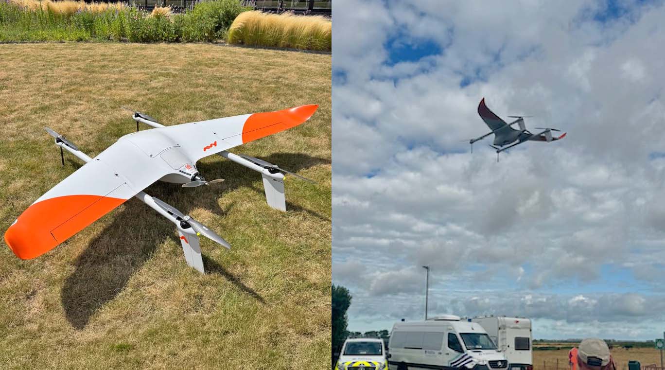 Beļģijas piekrastes policija cilvēku tirdzniecības apkarošanai izvieto fiksētu spārnu dronu