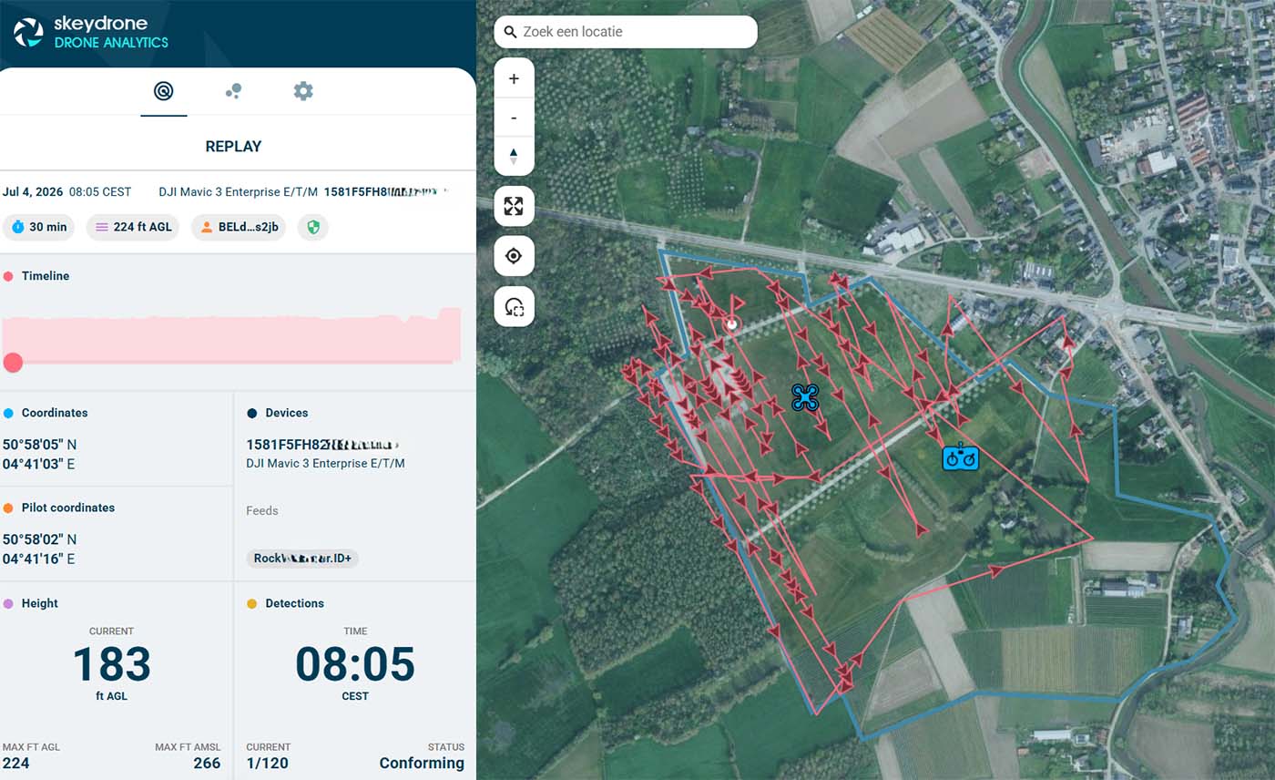 Beļģijas vasaras notikumu laikā izsekoti gandrīz 900 dronu lidojumu