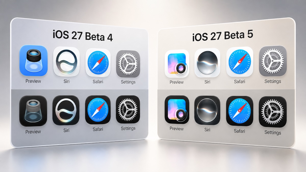 Kas jauns operētājsistēmā iOS 27 Beta 5: izmaiņas ikonās un Siri