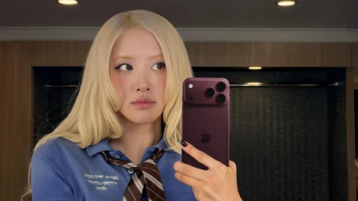 iPhone 18 Pro ieraksta Rosé videoklipu iPhone 18 Pro ieraksta Rosé videoklipu