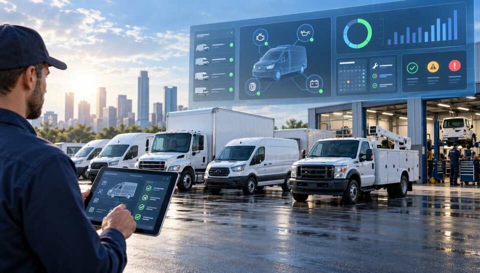 Kā komerciālā autoparka uzturēšanas programmatūra palielina transportlīdzekļa darbības laiku