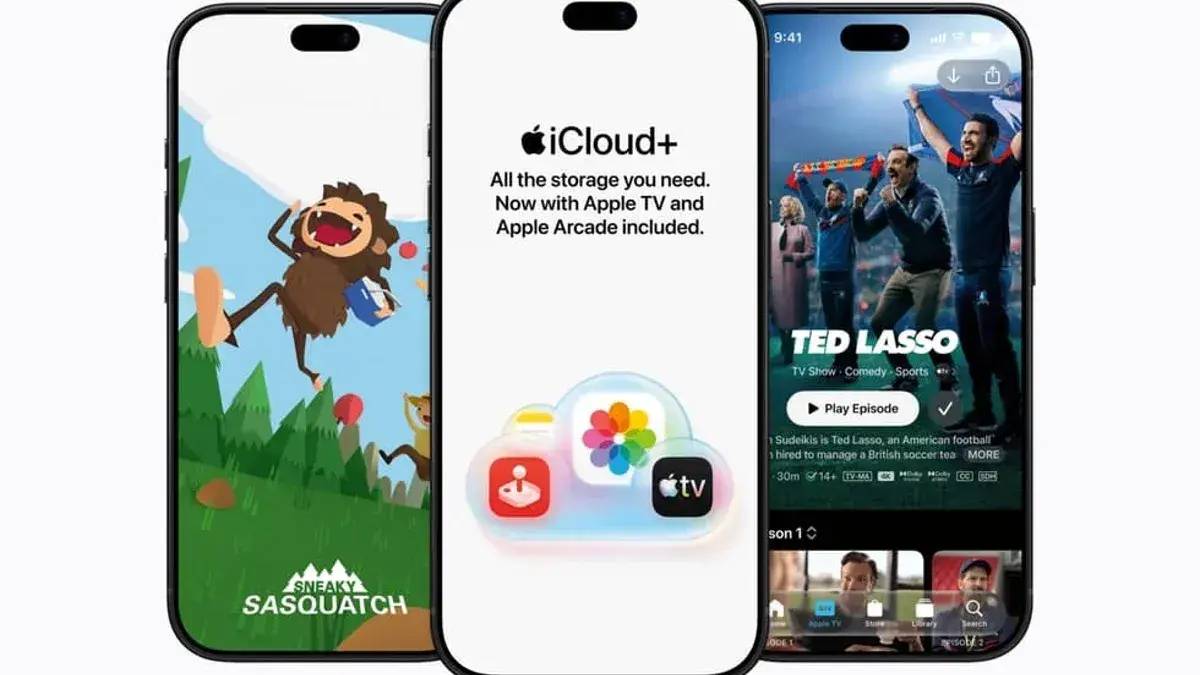 Iekļauts iCloud+ un tā jaunie pakalpojumi iCloud lietotne iPhone tālrunī