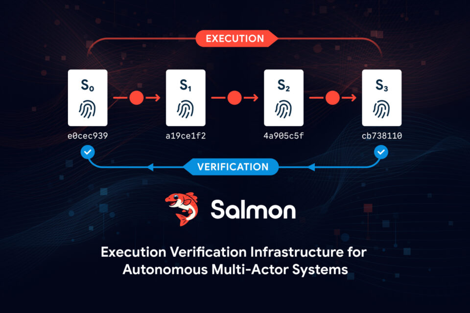 Salmon ievieš izpildes verifikācijas infrastruktūru (EVI) mākslīgā intelekta aģentu un autonomo sistēmu nodrošināšanai