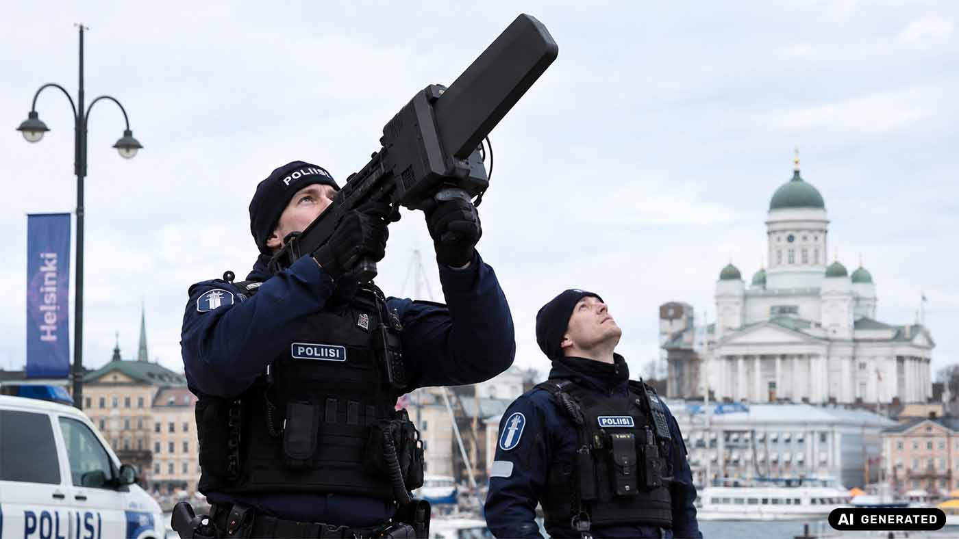 Somija vēlas piešķirt policijai plašākas pilnvaras dronu notriekšanai
