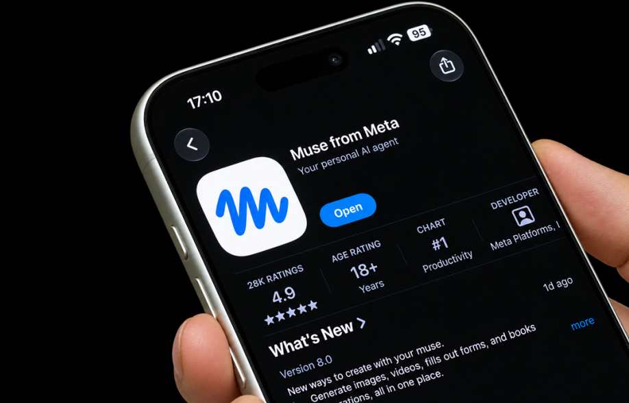 Meta's Muse AI 22 dienu laikā ir lejupielādējis 5 miljonus, apsteidzot ChatGPT, Groku un Klodu