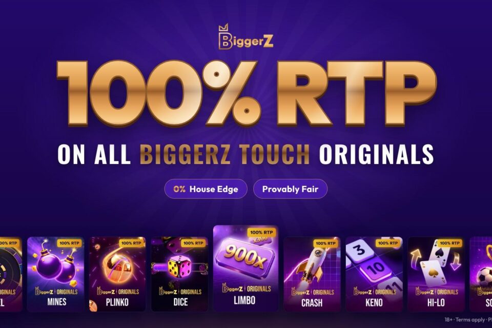 BiggerZ Crypto Casino izlaiž 100% RTP oriģinālus ar 0% House Edge