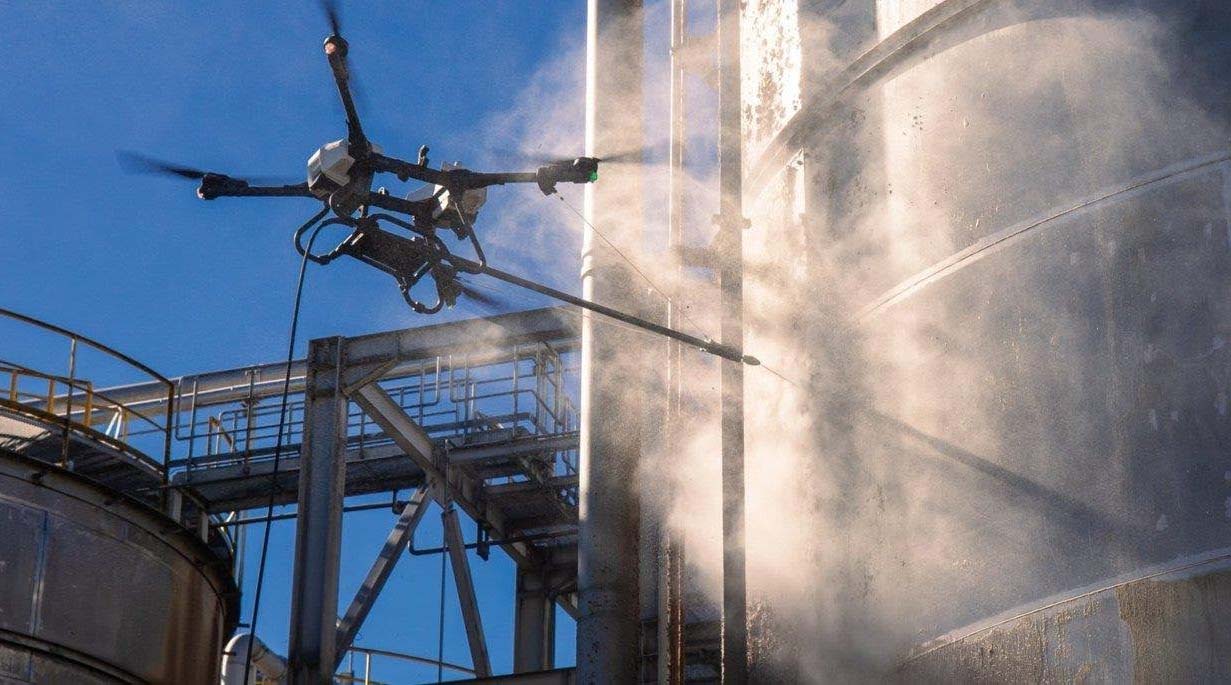ABZ Innovation iepazīstina ar C30 dronu augstspiediena rūpnieciskajai tīrīšanai