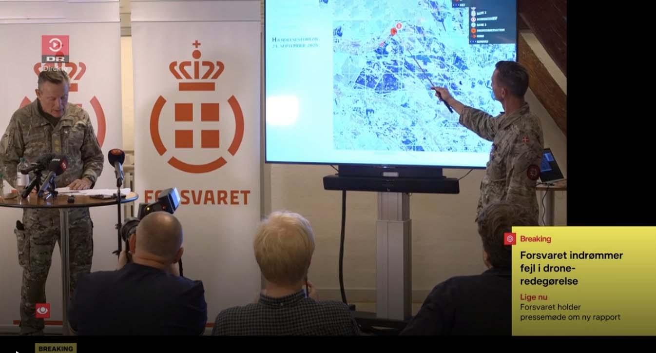 Dānijas armija atzīst: šaušana uz aizdomās turēto dronu sakrita ar pasažieru lidmašīnu
