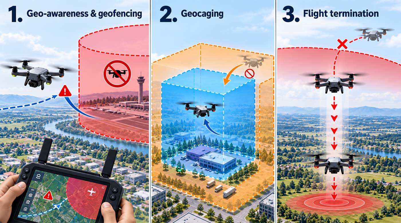 Eiropa nosaka jaunus standartus dronu ierobežošanai un lidojuma pārtraukšanai