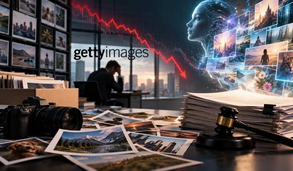 Getty Images iesniedz 11. nodaļas bankrotu, jo parādi un mākslīgā intelekta radītie attēli traucē fonda fotografēšanu