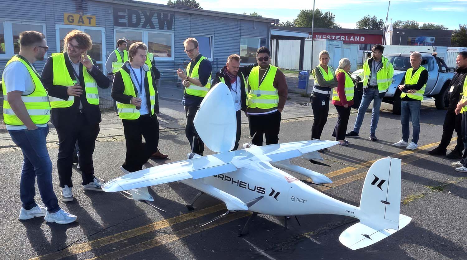 VTOL drons pārbaudīts medicīniskām piegādēm Vācijas Siltas salā
